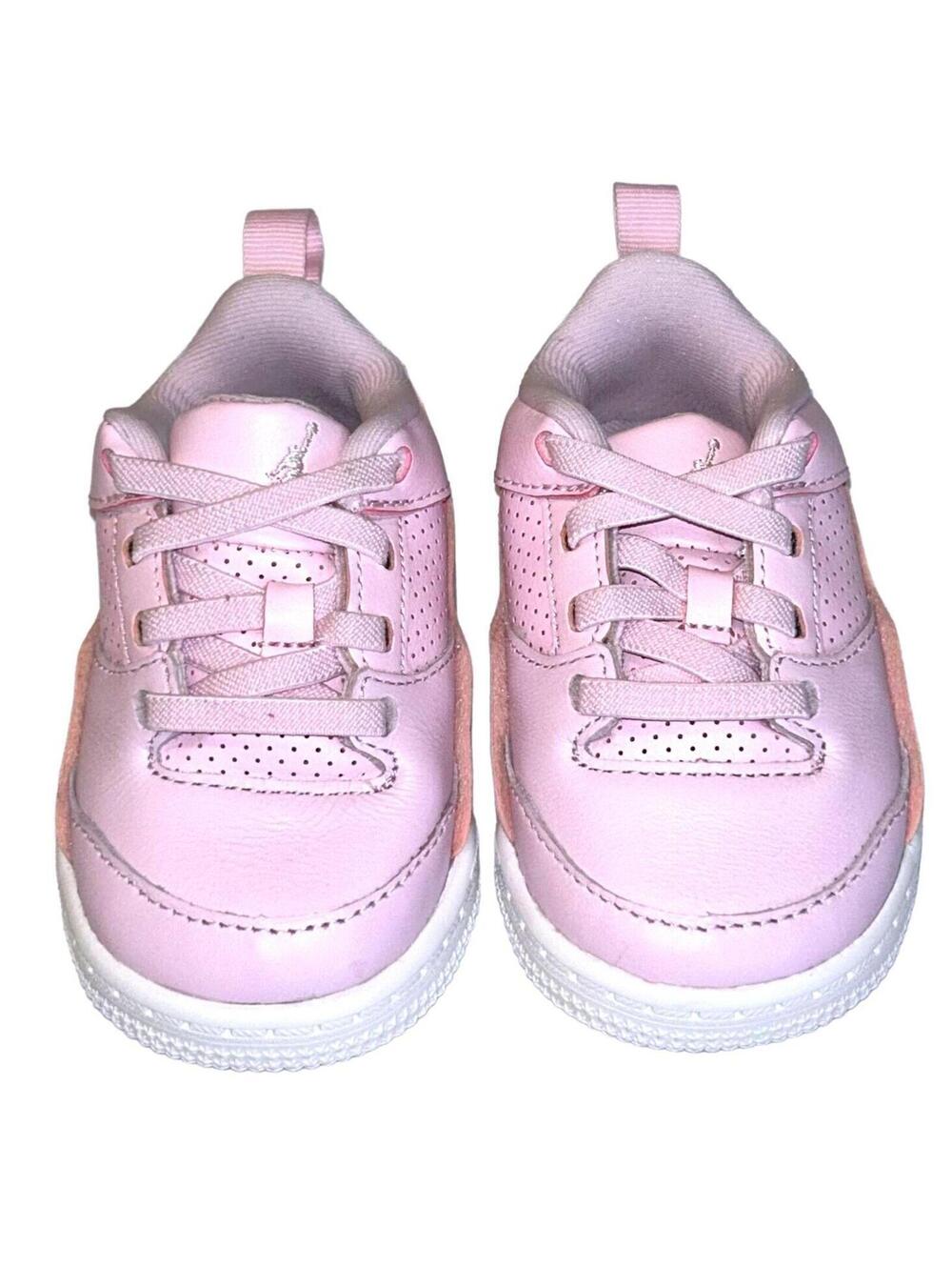 JORDAN Flight Court Baby Shoes "Pink Foam/Sail/Muslin" HF3331-600 Size: 3C | NEW